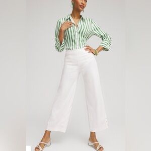Chico’s Linen Stripe shirt